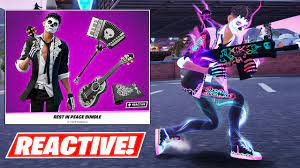 Salvador Skin Reactive Gameplay (Rest in Peace Bundle) Fortnite - YouTube