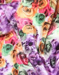 Save up to $100♢ on your qualifying purchase. Multicolor Floral Print On Printed Velvet Dress Material Fabric Charu Creation
