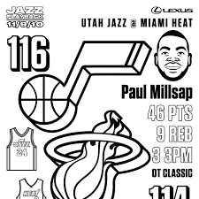 Various themes, artists, difficulty levels and styles. Coloring Book Utah Jazz