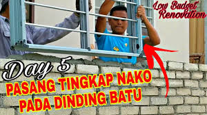 Melainkan juga digunakan di kamar mandi dan wastafel. Low Budget Renovation Day 5 Cara Pasang Tingkap Nako Pada Dinding Batu Youtube