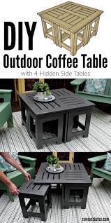Looking For Ideas For An Easy Diy Outdoor Coffee Table This Plans Shows How To Make A Small Coffe Diy Outdoor Furniture Outdoor Coffee Tables Diy Coffee Table