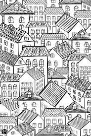 Architecture And Living Coloring Pages For Adults Livre De Couleur Coloriage Coloriage Maison