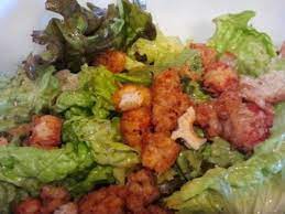 Spicy Langostino Lobster Tail Lettuce Garlic Croutons Pan Fry Langostino Tails In Salt Pepper Healthy Recipes Stuffed Peppers Real Food Recipes