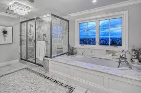 White marble walk in shower. 63 Luxury Walk In Showers Design Ideas Designing Idea