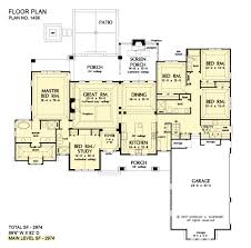 With a spacious, open floor plan, the main level is another great entertaining area. 5 Bedroom Home Plan Craftsman Ranch Plan Don Gardner