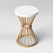 Aloysia Rattan End Table White Opalhouse Target