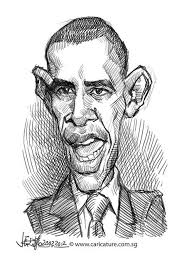 Digital Caricature Sketch Of Barack Obama Caricature Sketch Caricature Drawing Caricature