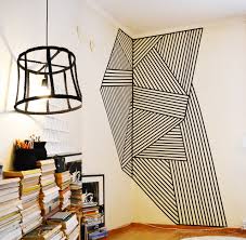 Decorating dorm walls with washi tape. Washi Tape Masking Tape Wall Paint Design Ideas With Tape Novocom Top