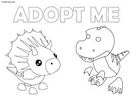 Adopt cute pets decorate your home ️ explore the world of adopt me! Adopt Me Coloring Pages Wonder Day Com