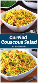 Pour over the fluffed couscous, and mix well with a fork. Curried Couscous Salad The Daring Gourmet