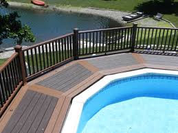 Above Ground Pool Composite Deck Designs Google Search Decks Backyard Above Ground Pool Decks Building A Deck