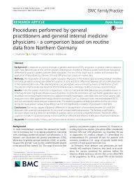 We are committed to the health and safety of our patients and their families above all else. Pdf Procedures Performed By General Practitioners And General Internal Medicine Physicians A Comparison Based On Routine Data From Northern Germany