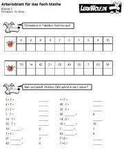Kleines bingo plusaufgaben klasse 1. Ubungen Mathe Klasse 2 Kostenlos Zum Download Lernwolf De