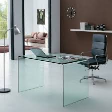 Bent Glass Desk Giavelli Glass Desk Office Office Furniture Design Office Desk Designs