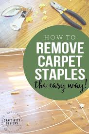 How To Remove Carpet Staples From Wood Floors The Easy Way Removing Carpet Cleaning Hacks Clean House