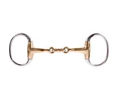 Horze Double Jointed Eggbutt Bit 3 Ring Elevator Horseloverz Snaffle Bit English Bits Double Jointed