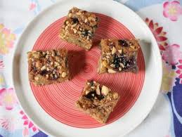 Whisk the flour, baking powder and salt together in a bowl. Peanut Butter And Jelly Cookie Bars Recipe Trisha Yearwood Food Network