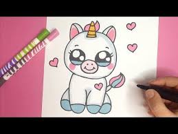 Wie Zeichnet Man Ein Niedliches Baby Einhorn Kawaii Einhorn Malen Youtube Einhorn Malen Baby Einhorn Einhorn Zeichnen