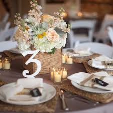 Simple Yet Chic Centerpieces Filled With Peach Peonies Lamb S Ear Hydrangeas A Rustic Wedding Centerpieces Rustic Wedding Table Setting Rustic Wedding Table