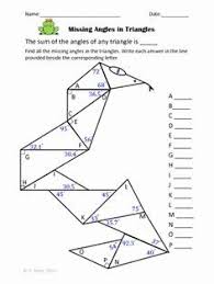 Finding Missing Angles Worksheet New Triangles Identifying And Finding Missing Angles Angles Worksheet Angles Math Triangle Math