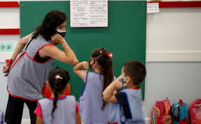 Mañana (lunes) tenemos clases presenciales en la ciudad de buenos aires, los chicos tienen que ir a la escuela, dijo por la noche el opositor jefe de gobierno de la ciudad (alcalde), horacio rodríguez. Coronavirus Asi Regresaron A Clases Presenciales Los Ninos En Argentina A Un Ano De Confinamiento