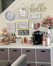 Good Morning It S Coffee Time Coffeebar Coffeestation Creationsbyzinel Zinspiration Bar Wall Decor Coffee Bar Wall Bar