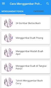 Tanaman buah yang memiliki nama ilmiah malus domestica ini hanya bisa tumbuh di daerah yang suhunya dingin. Cara Menggambar Pohon Dan Buah For Android Apk Download
