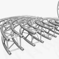 Circle Square Truss Modular Collection 10 Pcs Modular 3d Model Tv Set Design Stage Set Design 3d Model