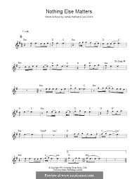 Nothing else matters digital guitar tab. Nothing Else Matters Metallica Von J Hetfield L Ulrich Auf Musicaneo