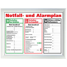Tilsynsansvarlig (e) må ha telefon tilgjengelig på et tørt. Schild Aushang Notfallplan Alarmplan A4 A3 Gerahmt Zum Beschriften