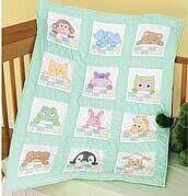 Baby on board quilt by: Baby Quilts Cross Stitch Kits 123stitch Com