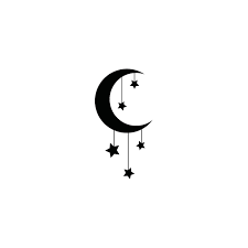Dana Decals Star Strung Moon Wall Decal Wayfair Moon Star Tattoo Moon Tattoo Designs Star Tattoos