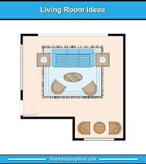 This chair has a reclining back, wide arms and expansive seat and is built using a chair of this type combines well with conventional two piece overstuffed living room suites and also. 13 Living Room Furniture Layout Examples Floor Plan Illustrations Home Stratosphere