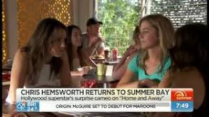 Christopher hemsworth am (born 11 august 1983) is an australian actor. Chris Hemsworth Returns To Home And Away Youtube
