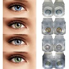 A simple lens consists of a single piece of transparent material. Buy Soft Eye 4 Pair Monthly Colored Blue Hazel Green Grey Contact Lenses For Eye Men And Women 1 Lens Storage Box Online At Low Prices In India Amazon In