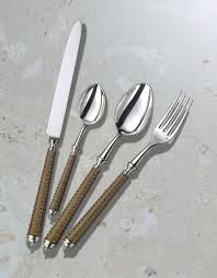 Model Dedale Color Gold Cutlery Flatware By Alain Saint Joanis Gold Flatware Gold Cutlery Flatware
