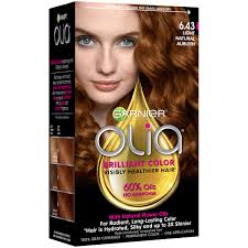 Red hair color continues to reign supreme in the beauty world. Garnier Olia Oil Powered Permanent Hair Color 6 43 Light Natural Auburn Hair Dye Shop Hair Color At H E B