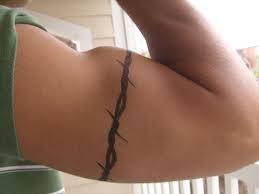 Although the barbed wire is considered a tattoo for men, women do choose to get this design. Barb Wire Tattoo Meaning