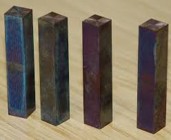 oxide on steel and tempering colours