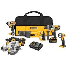Black And Decker 4 Tool Combo Kit Price Premium 5 Pc Power Tool Combo Kit Set Cordless Drill Saw Driver Light Li Ion 20v Combo Kit Dewalt Tools Dewalt Power Tools