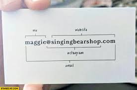 Firstly, business cards are still alive! Creative Business Card Me Website Instagram Email Starecat Com