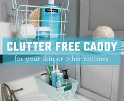 how to make a skin routine caddy with