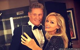 Iconic star of tv's knight rider and baywatch who became a european pop star. David Hasselhoff And Model Hayley Roberts Tie The Knot In Italy