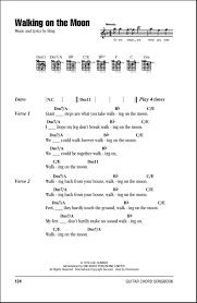 Walking on the moon guitar pro tab. Walking On The Moon Guitar Chords Lyrics Zzounds