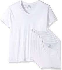 Amazon Com Hanes Mens 5 Pack Comfortblend V Neck T Shirt