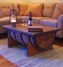 Whiskey Barrel Coffee Table With Storage Reclaimed Oak Cask Etsy In 2020 Barrel Furniture Barrel Coffee Table Wine Barrel Furniture
