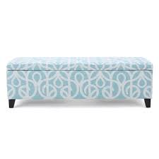 The exceptional length provides enough sitting. Upholstered Bedroom Storage Bench Rectangular Shape Upholstery Color Blue White Leg Finish Black 16 H X 51 W X 17 D In Buy Online In Maldives At Maldives Desertcart Com Productid 40507451