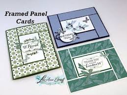 How to make beautiful simple cards. Quick Framed Panel Cards Youtube Simple Cards Patchwork Cards Card Tutorials