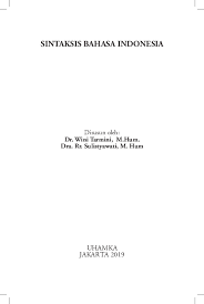 Pdf Sintaksis Bahasa Indonesia Ida Hamidah Academia Edu