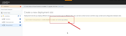 Function app behaviors apply to all functions connection strings, environment variables, and other application settings are defined separately for each function app. Introduction To Azure Functions Deployment Slots